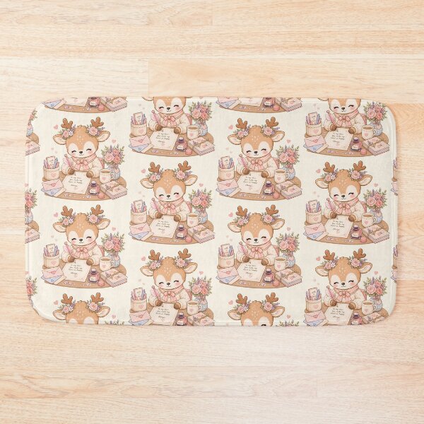 Item preview, Love Letter Reindeer | Kawaii Cottagecore Deer Writing a Sweet Valentine Note designed and sold by looplandger.