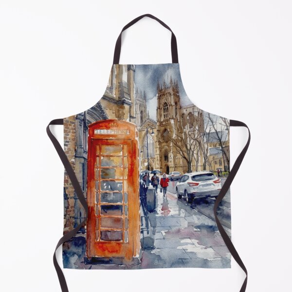 Item preview, York Minster Rainy Street Watercolor designed and sold by caracatita75.