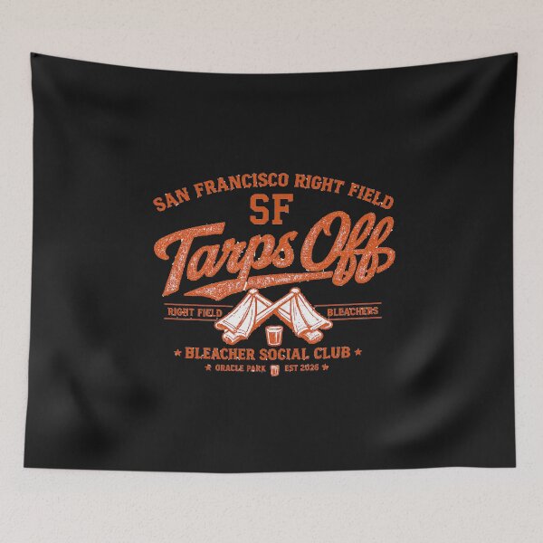 Item preview, Tarps Off Bleacher Social Club, San Francisco Right Field Baseball Fan Shirt designed and sold by GhostDawgs.