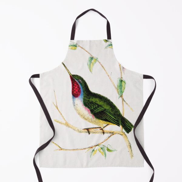 Item preview, Ruby-throated Hummingbird and flowers portrait print designed and sold by Jéanpaul Ferro.