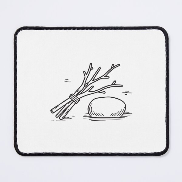Item preview, Twigs Lying Near Small Rock designed and sold by rasagamastore.