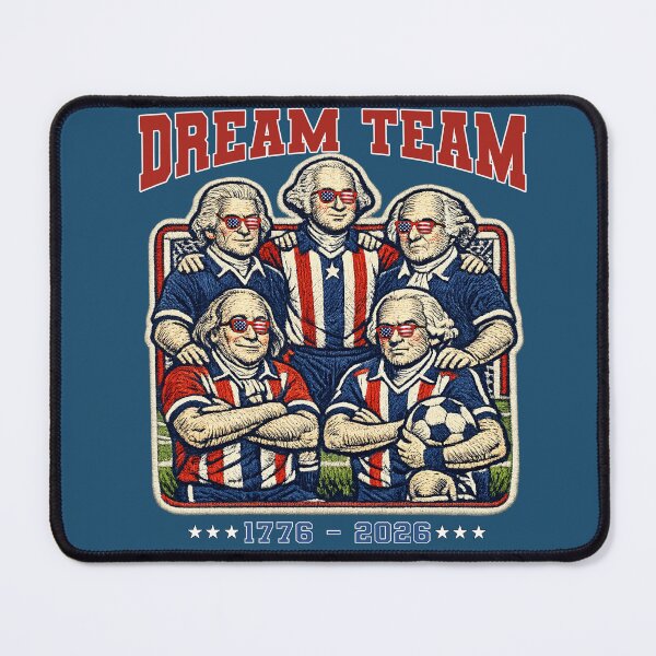 Item preview, Dream Team USA Founding Fathers Soccer Team Funny 4th of July America 250th Anniversary designed and sold by Youngkev-arts.