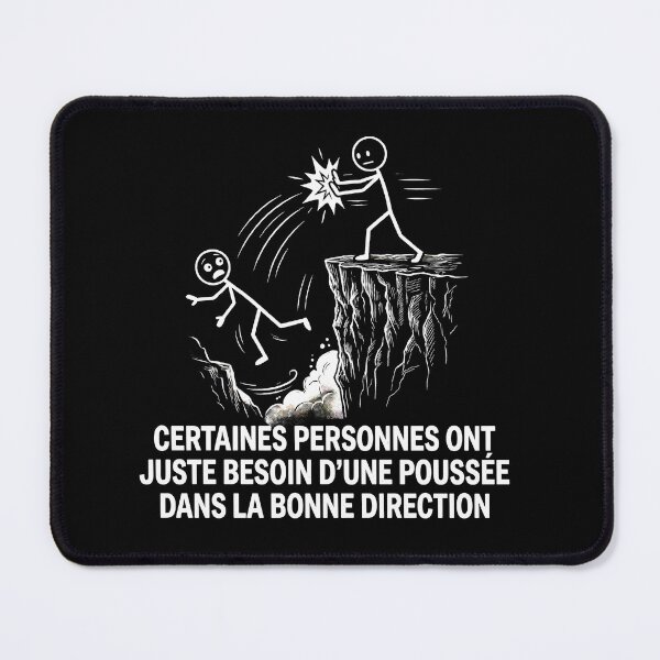 Item preview, Copy of Some People Just Need A Push In The Right Direction Funny Dark Humor Stick Figure Shirt designed and sold by ArcaneArtistry.