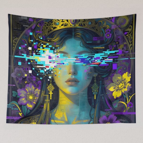 Item preview, Cyberpunk Art Nouveau Queen designed and sold by Selena-V.