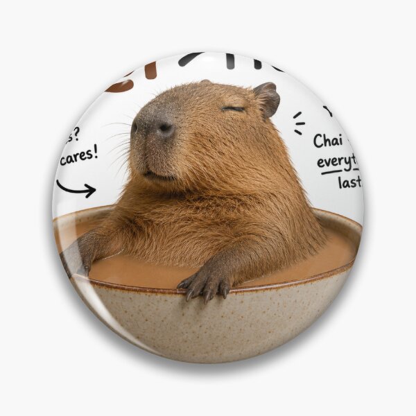 Item preview, Chaha Greater Than Problems Capybara Sticker designed and sold by Maplyx.