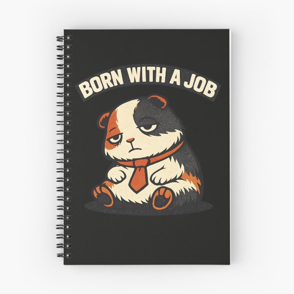 Item preview, Corporate Guinea Pig - Born With A Job | Retro Meme designed and sold by BeanToePets.
