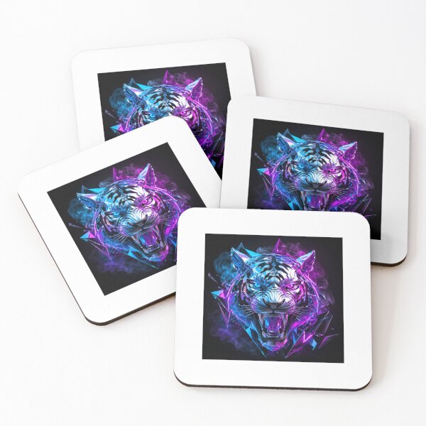 Item preview, Neon Tiger Fury in Shattered Chaos designed and sold by TrackHead.