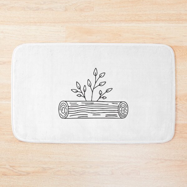 Item preview, Twigs Arranged Along Wooden Log designed and sold by rasagamastore.