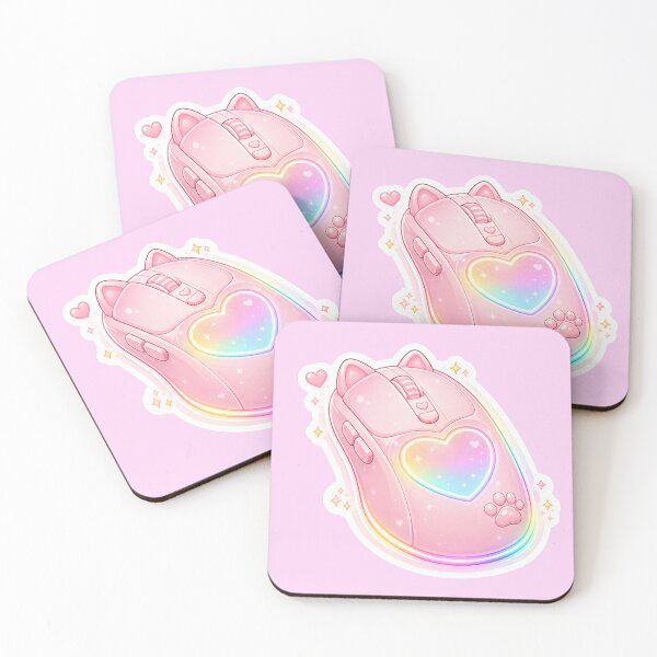 Item preview, Cute Pink Gamer Mouse  designed and sold by Christiana-Art.