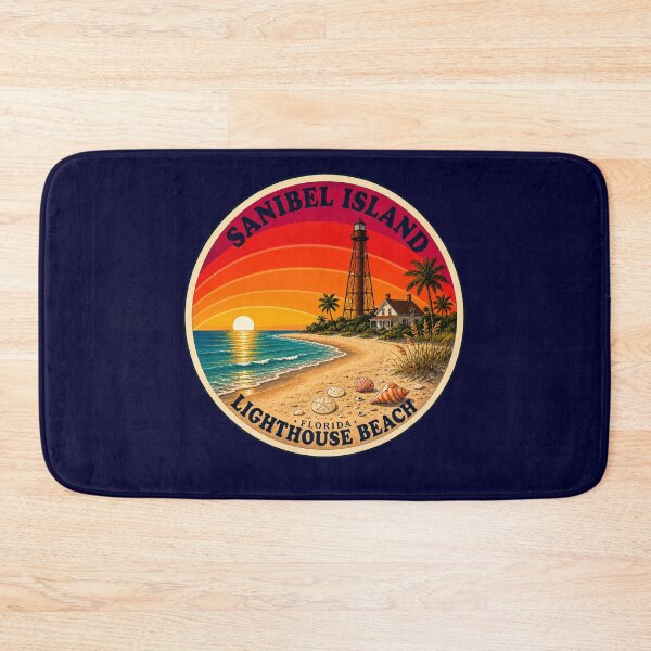 Item preview,  Sanibel Island Florida Lighthouse Beach Vintage Travel Badge designed and sold by Swanny's Custom T-shirt and Gift Designs.