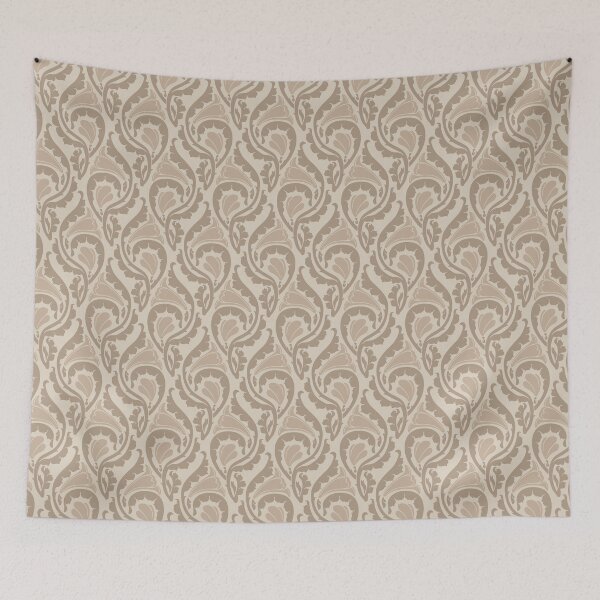 Item preview, Nouveau Abstract Floral - ded2c0 designed and sold by knitetgantt.