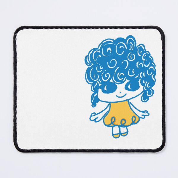 Item preview, Nabalee: The Cute Blue Curly Hair Spirit designed and sold by Charmiluka.
