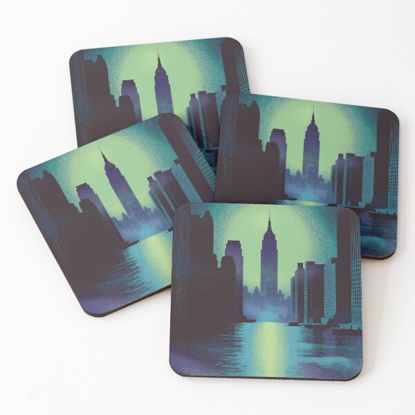 Item preview, Neon Metropolis Skyline designed and sold by ClubVacay.