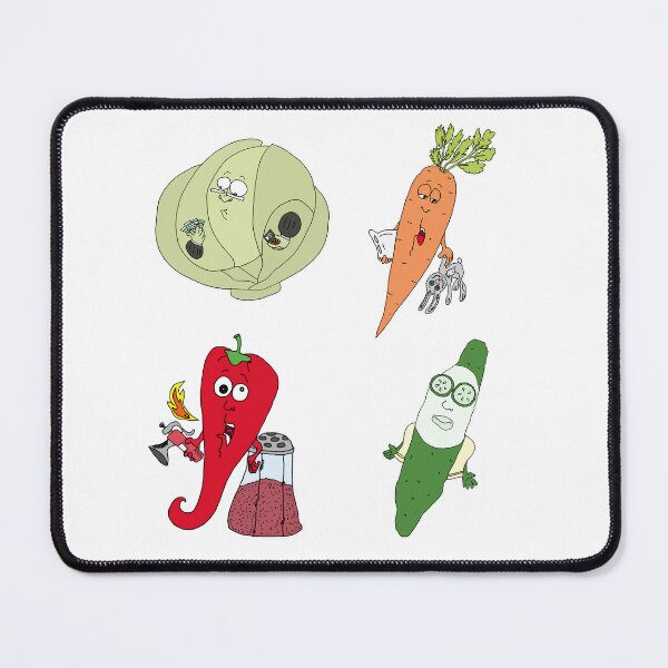 Item preview, Vegetable Mood Sticker Pack | Funny Cute Healthy Food Meme designed and sold by MyxaART.