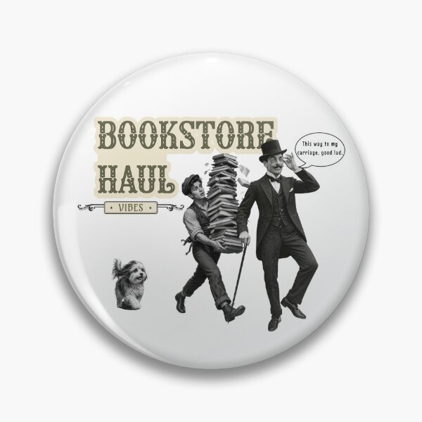 Item preview, Vintage Bookstore Haul Literary Graphic designed and sold by TheSnarkyShark.