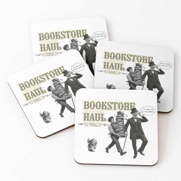 Item preview, Vintage Bookstore Haul Literary Graphic designed and sold by TheSnarkyShark.