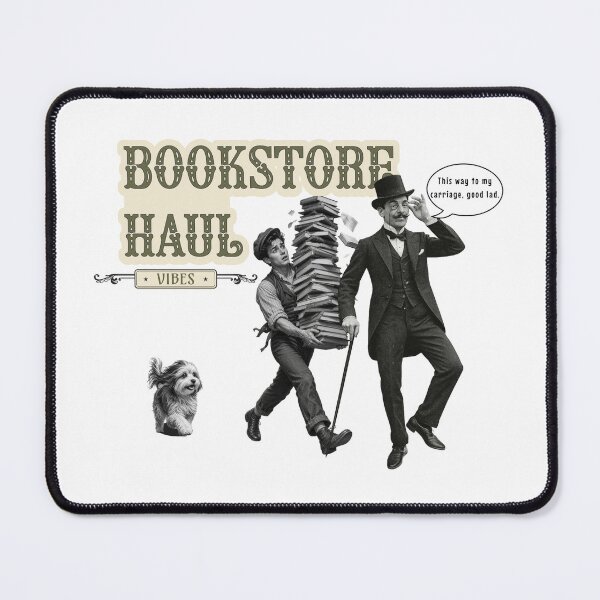Item preview, Vintage Bookstore Haul Literary Graphic designed and sold by TheSnarkyShark.