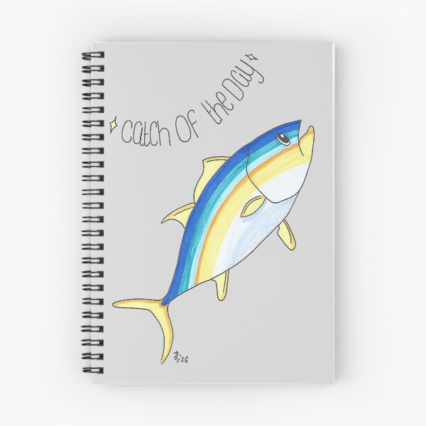 Item preview, Catch Of The Day - Hand Drawn Tuna Fish designed and sold by AJPrettyObscene.