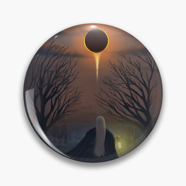 Item preview, Dark moon, girl walking outside at night with lantern designed and sold by Witseart.