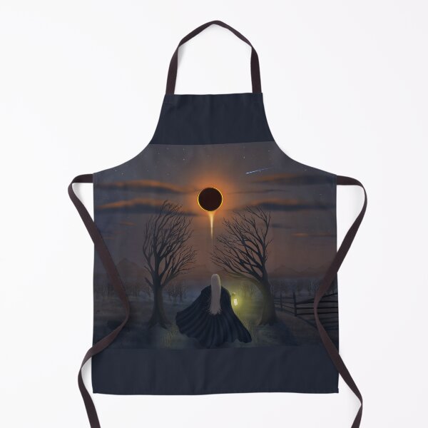 Item preview, Dark moon, girl walking outside at night with lantern designed and sold by Witseart.