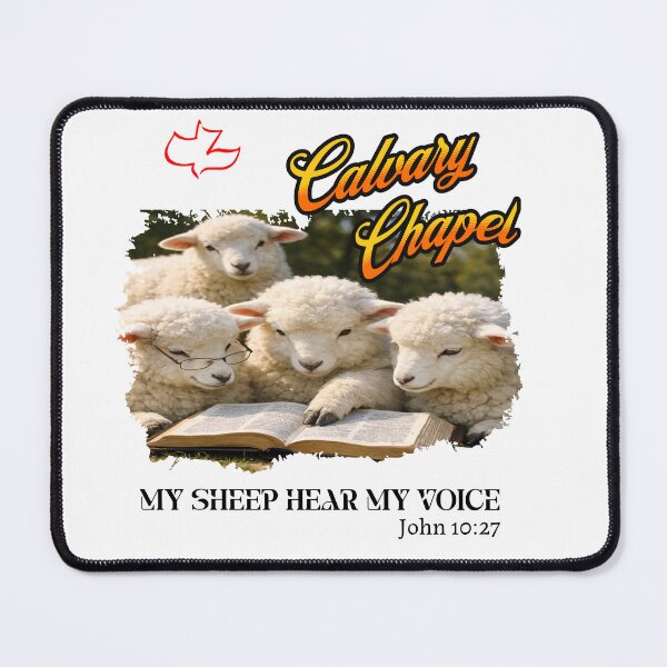 Item preview, Calvary Chapel Cute Sheep Reading Bible Christian Design designed and sold by Jen.Lou.