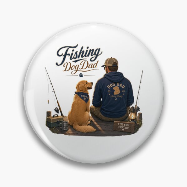 Item preview,  Fishing Golden Retriever Dog Dad Kawaii T-Shirt designed and sold by Ashley critters.