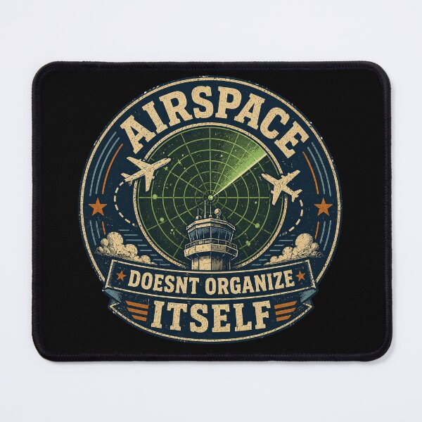 Item preview, Airspace Doesnt Organize Itself Funny Air Traffic Controller Vintage designed and sold by Rudinho102.