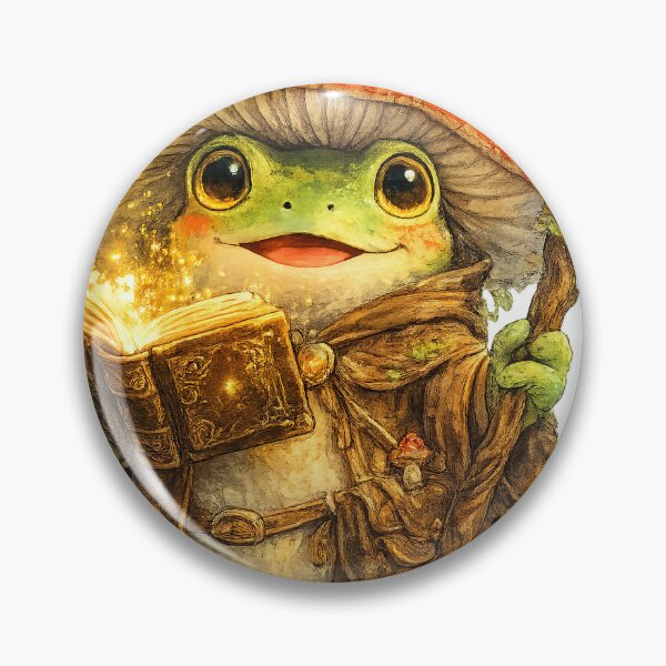 Item preview, Frog Wizard Casting Magical Spells designed and sold by KlyvoraPrints.