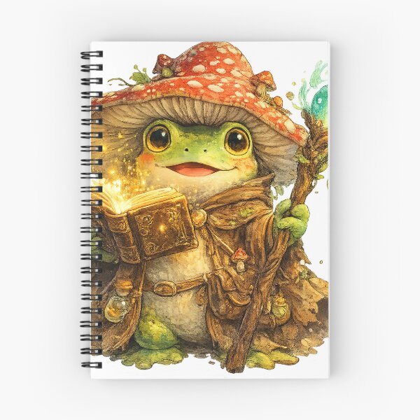 Item preview, Frog Wizard Casting Magical Spells designed and sold by KlyvoraPrints.