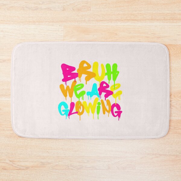 Item preview, Bruh We Are Glowing Neon Graffiti Rave Festival Streetwear designed and sold by mari-kayden.