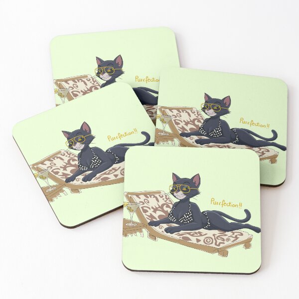 Item preview, Hot Cat Summer – Poolside Cat Martini designed and sold by joleyjl.
