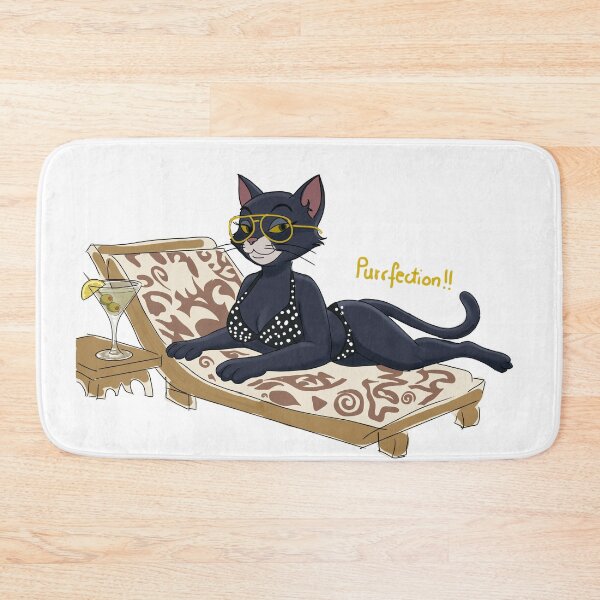 Item preview, Hot Cat Summer – Poolside Cat Martini designed and sold by joleyjl.