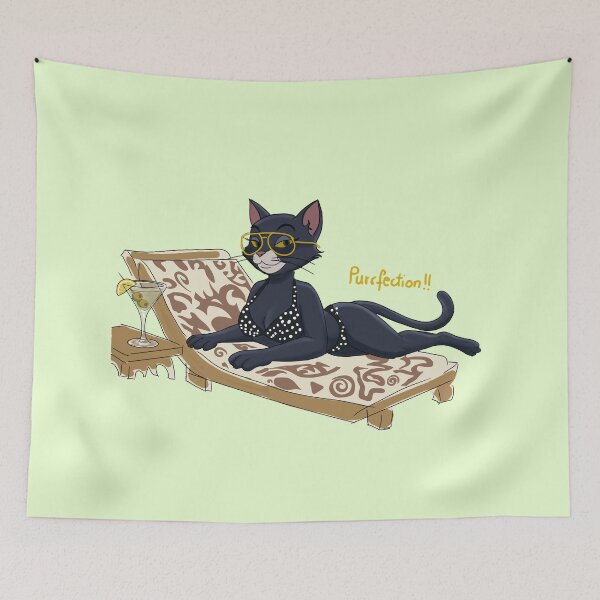 Item preview, Hot Cat Summer – Poolside Cat Martini designed and sold by joleyjl.