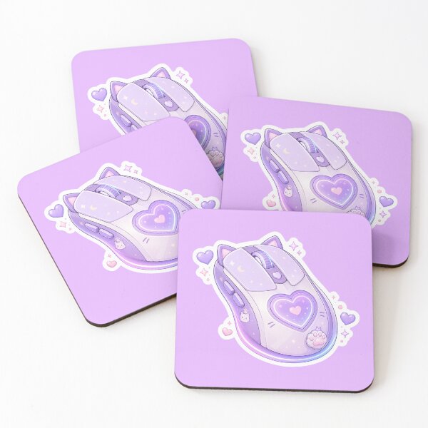 Item preview, Cute Purple Gaming Mouse Sticker designed and sold by Christiana-Art.