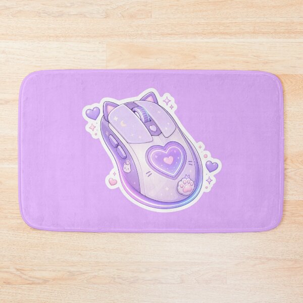 Item preview, Cute Purple Gaming Mouse Sticker designed and sold by Christiana-Art.