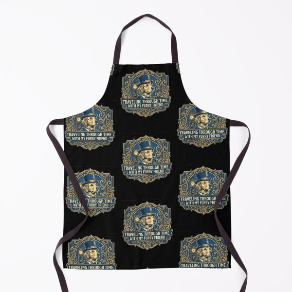 Item preview, Vintage Golden Retriever Time Travel Dog Art | Traveling Through Time With My Furry Friend designed and sold by thoughtswear.
