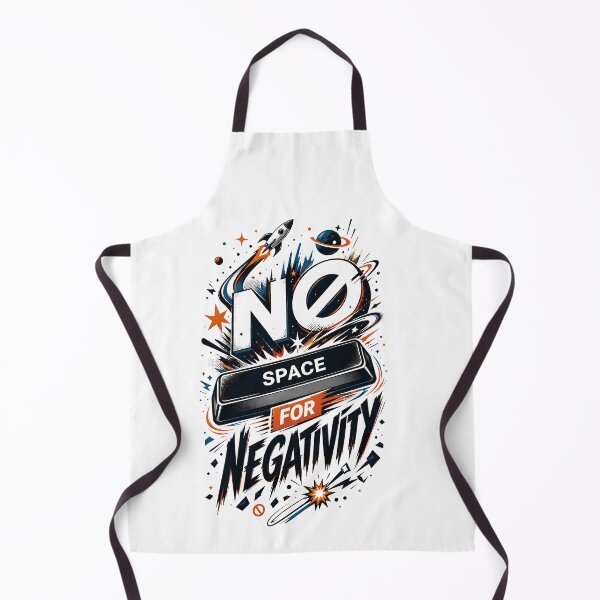 Item preview, No Space For Negativity – Funny Tech & Motivational Design designed and sold by DesignsCreative.