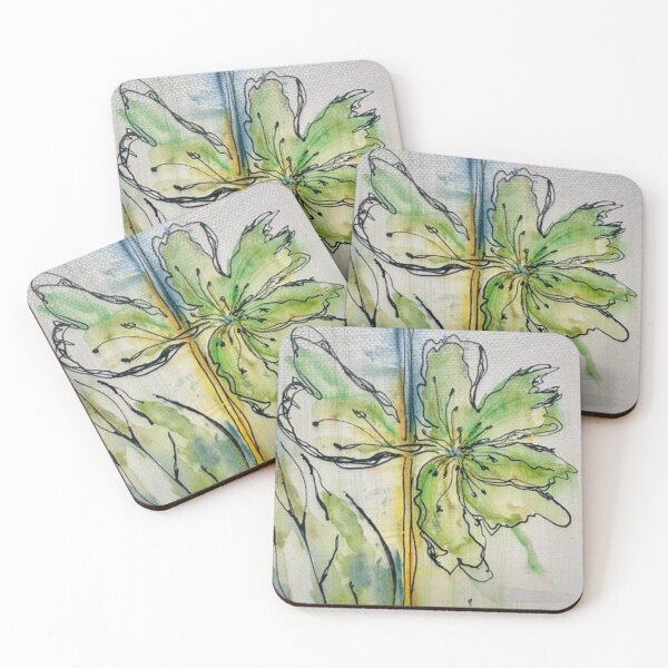 Item preview, Green Watercolor Bloom designed and sold by MagnishArt.