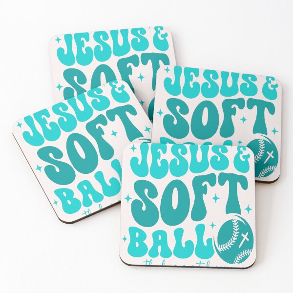 Item preview, Jesus And Softball Run The Bases Set Before You Christian Faith designed and sold by mari-kayden.
