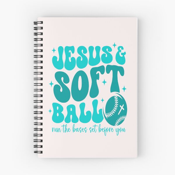Item preview, Jesus And Softball Run The Bases Set Before You Christian Faith designed and sold by mari-kayden.