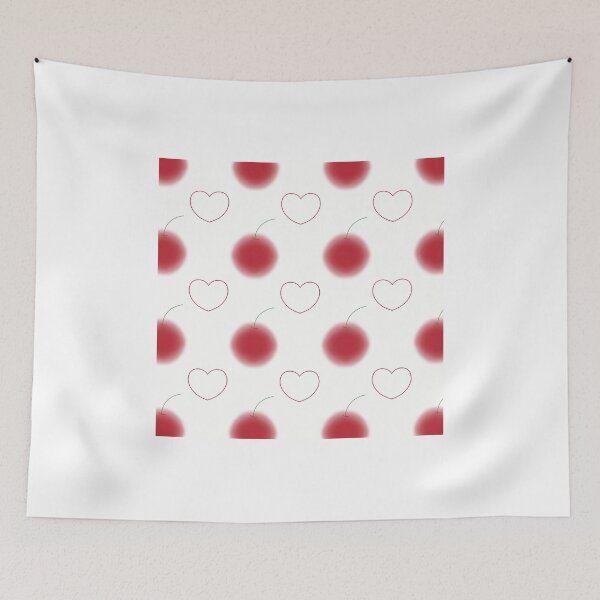 Item preview, Red cherry blossom pattern designed and sold by Artchara..
