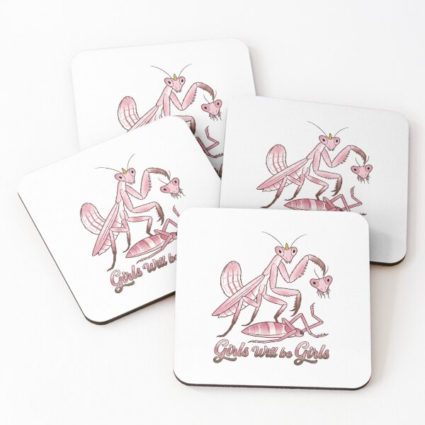 Item preview, Girls Will Be Girls Praying Mantis Predator Entomologist Humor designed and sold by HumansStuck12.