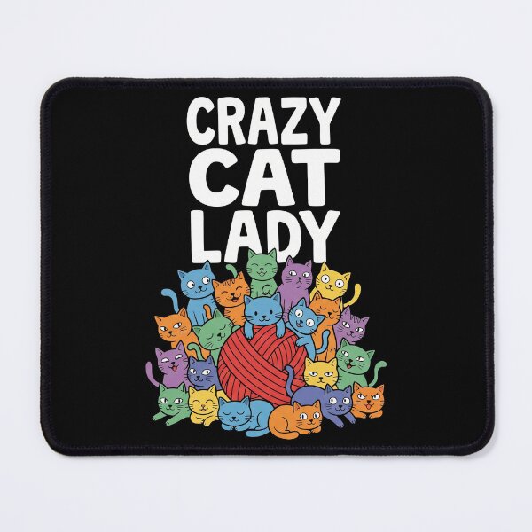 Item preview, Cat Lady Colorful Cartoon Kittens Shirt designed and sold by TeNovaStudio.