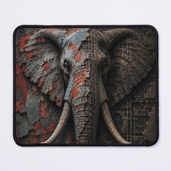 Item preview, Engineer Structure Beneath Elephant Blueprint Canvas Print designed and sold by SavannaStrikes.