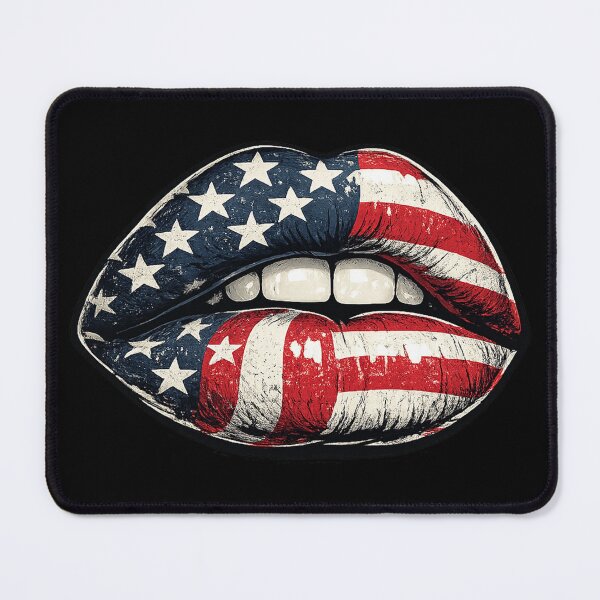 Item preview, American Flag Lips Patriotic Bold USA Design designed and sold by DjFreeq.
