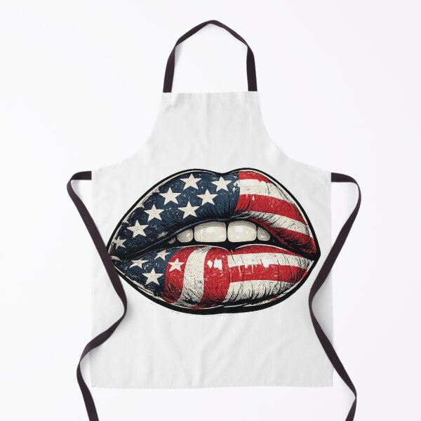 Item preview, American Flag Lips Patriotic Bold USA Design designed and sold by DjFreeq.