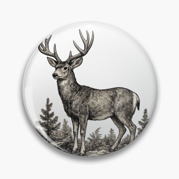 Item preview, Mule Deer Woodland designed and sold by KrungiT Design .