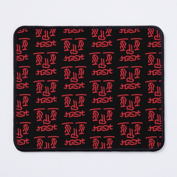 Item preview, Red Minimalist Doodle Face – Bold Abstract Character Illustration designed and sold by felipemaldonadoart.