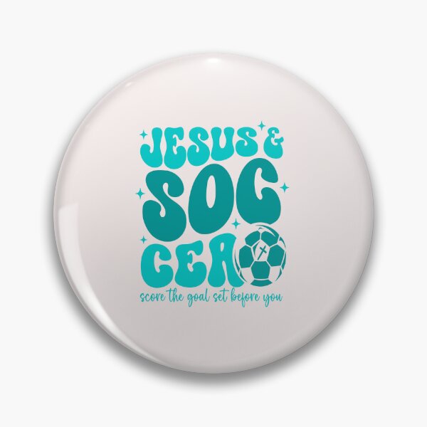 Item preview, Jesus And Soccer Score The Goal Set Before You Christian Faith designed and sold by mari-kayden.