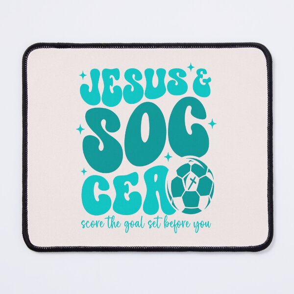 Item preview, Jesus And Soccer Score The Goal Set Before You Christian Faith designed and sold by mari-kayden.